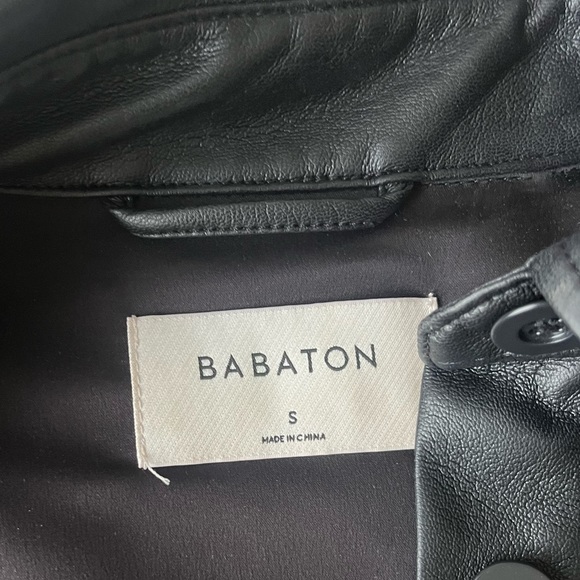 Black Aritzia Babaton leather shacket - Picture 6 of 6